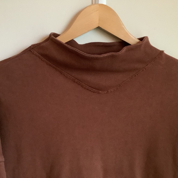 MATE the Label Sydney mock neck red Brown Sweatshirt pullover - Picture 4 of 8